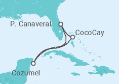 Itinerário do Cruzeiro México - Royal Caribbean