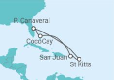 Itinerário do Cruzeiro Porto Rico - Royal Caribbean