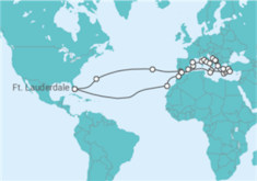 Itinerário do Cruzeiro Volta ao mundo - Princess Cruises