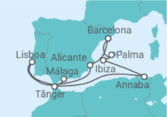 Itinerário do Cruzeiro Espanha, Portugal - Explora Journeys
