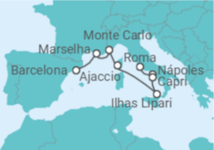 Itinerário do Cruzeiro Itália, França, Monaco - Explora Journeys