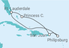 Itinerário do Cruzeiro Porto Rico, Sint Maarten - Princess Cruises