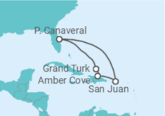 Itinerário do Cruzeiro Bahamas, Porto Rico, EUA - Princess Cruises