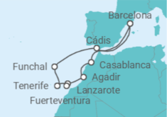 Itinerário do Cruzeiro Ilhas Canárias - Explora Journeys