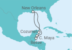 Itinerário do Cruzeiro Belize, México - Royal Caribbean