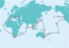 Itinerário do Cruzeiro Volta ao mundo - Costa Cruzeiros