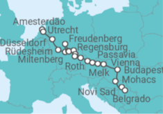 Itinerário do Cruzeiro De Amesterdão a Belgrado - Riverside