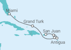 Itinerário do Cruzeiro Antígua E Barbuda - Explora Journeys