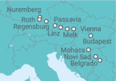 Itinerário do Cruzeiro De Nuremberg (Alemania) a Belgrado - Riverside