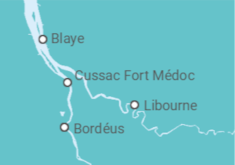 Itinerário do Cruzeiro França - CroisiEurope