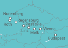 Itinerário do Cruzeiro De Nuremberg (Alemania) a Budapeste (Hungria) - Riverside