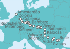 Itinerário do Cruzeiro De Giurgiu (Roménia) a Amesterdão - Riverside