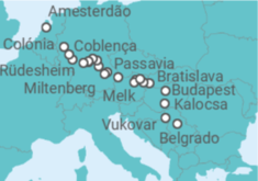 Itinerário do Cruzeiro De Belgrado a Amesterdão - Riverside