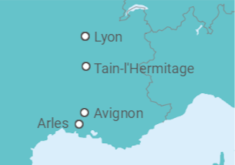 Itinerário do Cruzeiro França - CroisiEurope