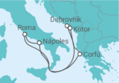 Itinerário do Cruzeiro Grécia, Montenegro, Croácia, Itália - Princess Cruises