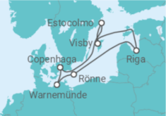 Itinerário do Cruzeiro Alemanha, Letónia, Suécia - com voo - MSC Cruzeiros