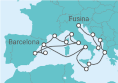 Itinerário do Cruzeiro De Barcelona a Fusina (Italia) - Explora Journeys