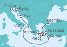 Itinerário do Cruzeiro De Atenas a Fusina (Italia) - Explora Journeys
