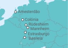 Itinerário do Cruzeiro Tesoros del Rin I - Crucemundo