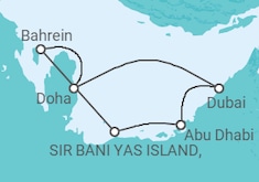Itinerário do Cruzeiro Emirados Árabes, Catar - Celestyal Cruises