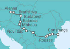 Itinerário do Cruzeiro De Viena (Áustria) a Oltenita (Rumania) - CroisiEurope