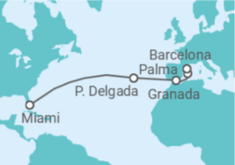 Itinerário do Cruzeiro Portugal, Espanha - NCL Norwegian Cruise Line