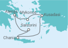 Itinerário do Cruzeiro Grécia, Turquia - Virgin Voyages