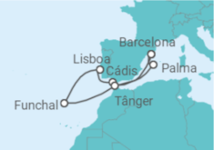 Itinerário do Cruzeiro Espanha, Portugal, Marrocos - Celebrity Cruises