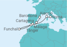 Itinerário do Cruzeiro Espanha, Marrocos, Portugal, França - Celebrity Cruises