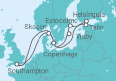 Itinerário do Cruzeiro Dinamarca, Finlândia, Estónia, Suécia - Celebrity Cruises