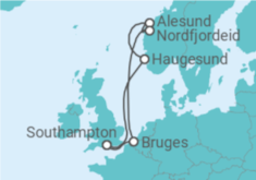 Itinerário do Cruzeiro Noruega, Bélgica - Celebrity Cruises
