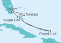 Itinerário do Cruzeiro Bahamas - MSC Cruzeiros