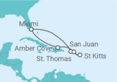 Itinerário do Cruzeiro Porto Rico, Ilhas Virgens Americanas - MSC Cruzeiros