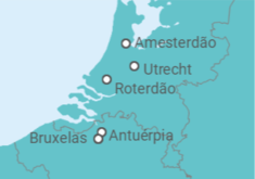 Itinerário do Cruzeiro Holanda, Bélgica - CroisiEurope
