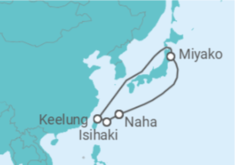 Itinerário do Cruzeiro Japão, Taiwan TI - MSC Cruzeiros