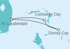 Itinerário do Cruzeiro EUA - Disney Cruise Line