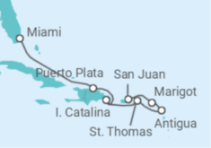 Itinerário do Cruzeiro Ilhas Virgens Americanas, Antígua E Barbuda, Domínica - Explora Journeys