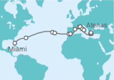 Itinerário do Cruzeiro De Miami a Atenas - Explora Journeys