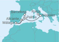 Itinerário do Cruzeiro Itália, Espanha - Royal Caribbean
