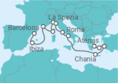 Itinerário do Cruzeiro De Barcelona a Atenas - Princess Cruises