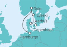 Itinerário do Cruzeiro Dinamarca, Noruega - Explora Journeys