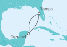 Itinerário do Cruzeiro México - Royal Caribbean
