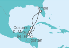 Itinerário do Cruzeiro Honduras, Belize, México - Royal Caribbean