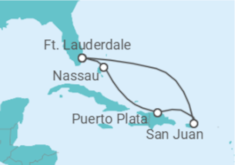 Itinerário do Cruzeiro Porto Rico - Royal Caribbean