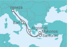 Itinerário do Cruzeiro Itália, Grécia - Costa Cruzeiros