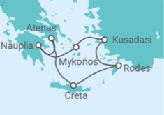 Itinerário do Cruzeiro Grécia, Turquia - Silversea
