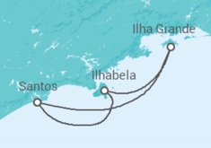 Itinerário do Cruzeiro Brasil - MSC Cruzeiros