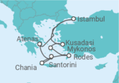 Itinerário do Cruzeiro Turquia, Grécia - Virgin Voyages