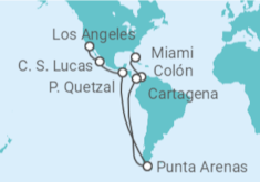 Itinerário do Cruzeiro Colômbia, Panamá, Chile, México - Virgin Voyages