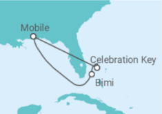 Itinerário do Cruzeiro Mobile, Alabama - Carnival Valor - Carnival Cruise Line
